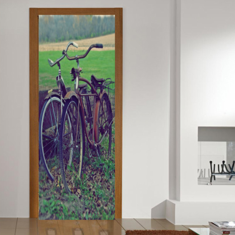 Αυτοκόλλητο πόρτας με Ποδήλατο